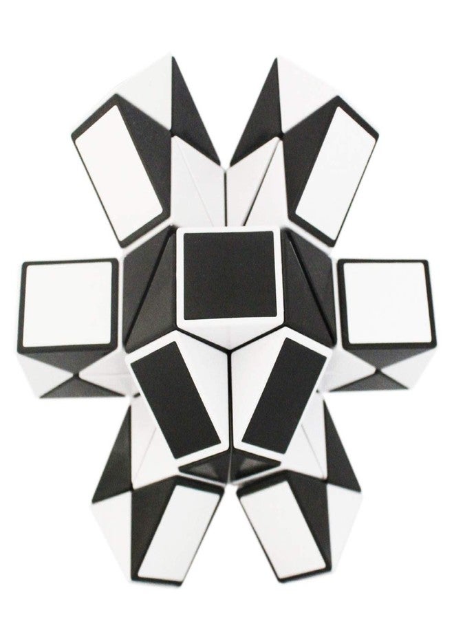 Mipartebo Magic Snake Cube Twist Puzzle 48 Wedges Large Size Twist Fidget Snake Toys Gift Party Favors Game Goodie Bag Fillers for Kids Adults Teens Black - Image 5